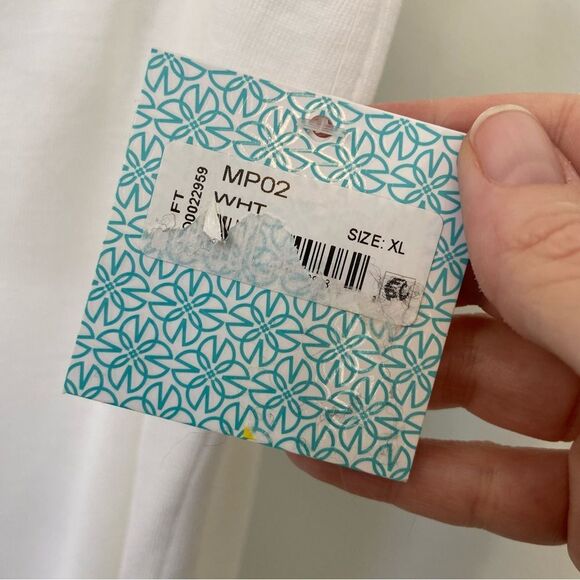 NWT Ming Wang Knit Ankle Pant White size XL - Picture 7 of 13